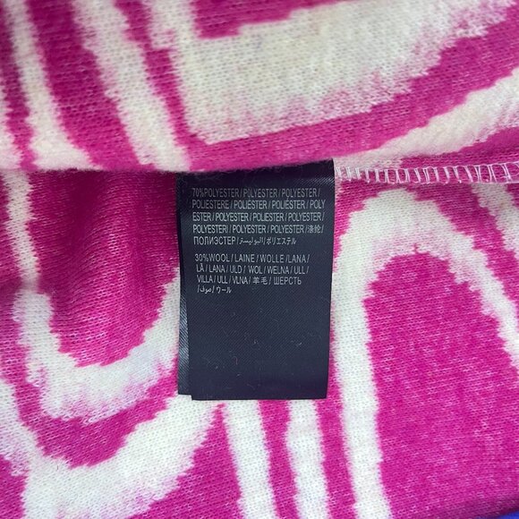 NWOT Farm Rio Wool Blend Hearts Fleece Oversized Coat Size M Multicolor - Picture 10 of 12